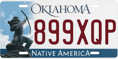 OK license plate 899XQP