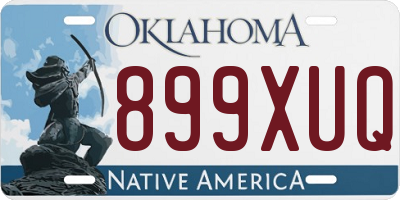 OK license plate 899XUQ