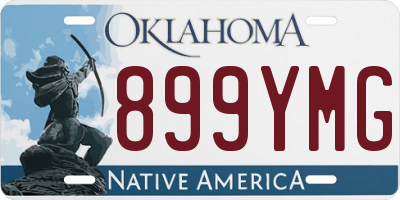 OK license plate 899YMG