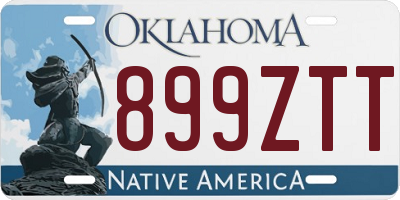 OK license plate 899ZTT