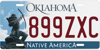 OK license plate 899ZXC