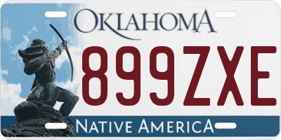 OK license plate 899ZXE