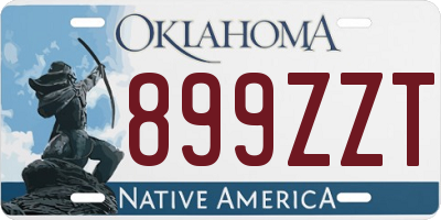 OK license plate 899ZZT