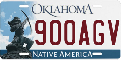 OK license plate 900AGV