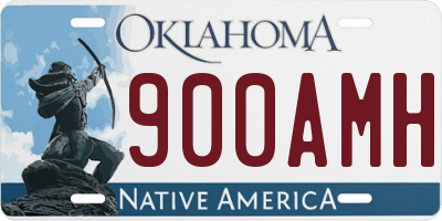 OK license plate 900AMH