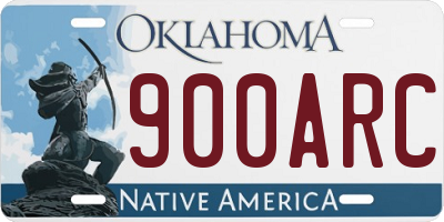 OK license plate 900ARC
