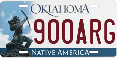 OK license plate 900ARG