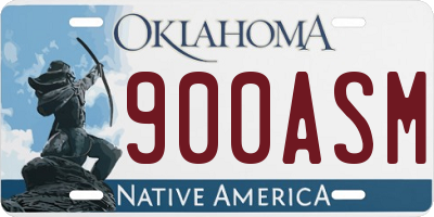 OK license plate 900ASM
