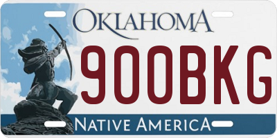 OK license plate 900BKG