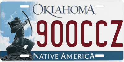 OK license plate 900CCZ