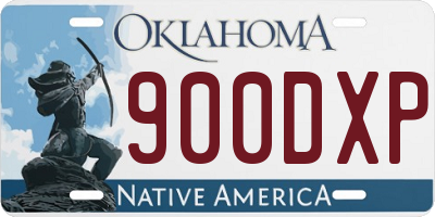 OK license plate 900DXP