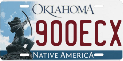 OK license plate 900ECX