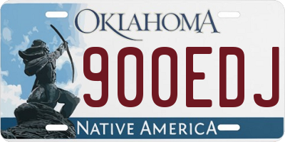 OK license plate 900EDJ