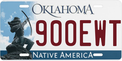 OK license plate 900EWT