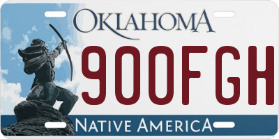 OK license plate 900FGH