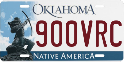 OK license plate 900VRC