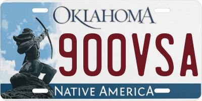 OK license plate 900VSA