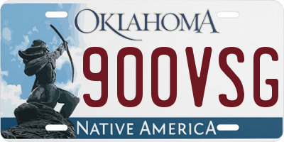 OK license plate 900VSG