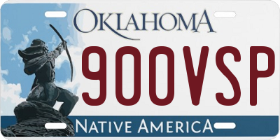 OK license plate 900VSP
