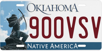OK license plate 900VSV