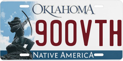 OK license plate 900VTH