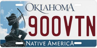 OK license plate 900VTN