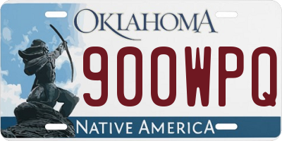OK license plate 900WPQ