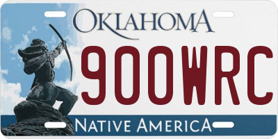 OK license plate 900WRC