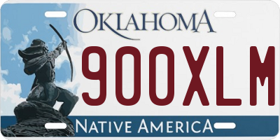 OK license plate 900XLM