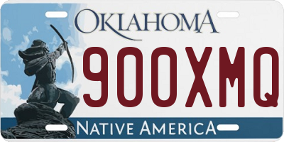 OK license plate 900XMQ