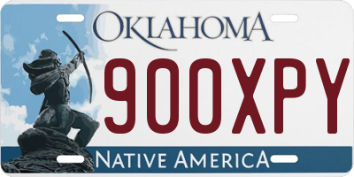 OK license plate 900XPY