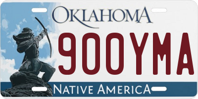 OK license plate 900YMA