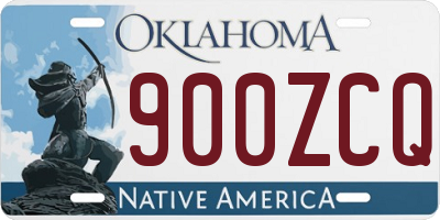OK license plate 900ZCQ