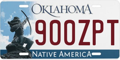OK license plate 900ZPT