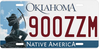 OK license plate 900ZZM
