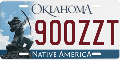 OK license plate 900ZZT