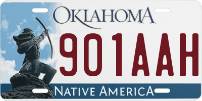 OK license plate 901AAH