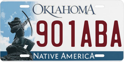 OK license plate 901ABA