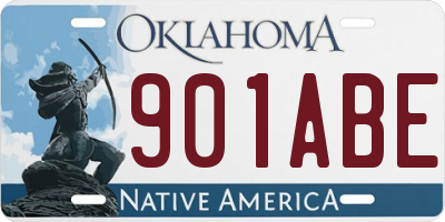 OK license plate 901ABE