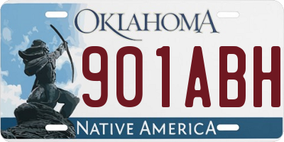 OK license plate 901ABH