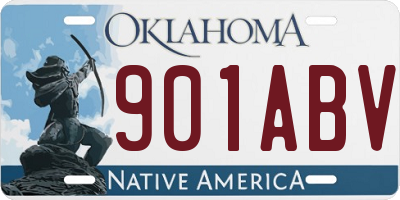 OK license plate 901ABV