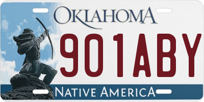 OK license plate 901ABY