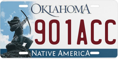OK license plate 901ACC