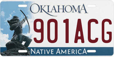 OK license plate 901ACG