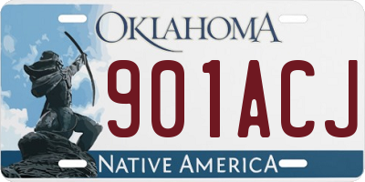 OK license plate 901ACJ