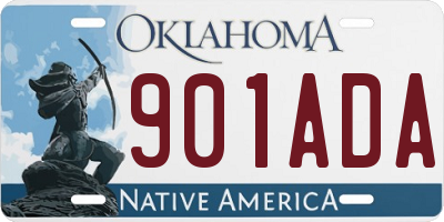 OK license plate 901ADA
