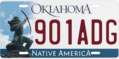 OK license plate 901ADG