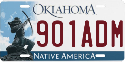 OK license plate 901ADM