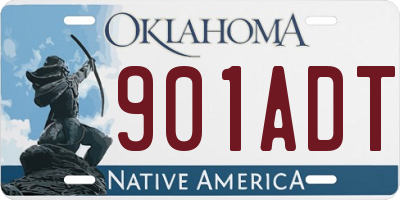 OK license plate 901ADT