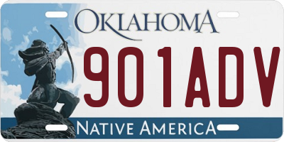 OK license plate 901ADV